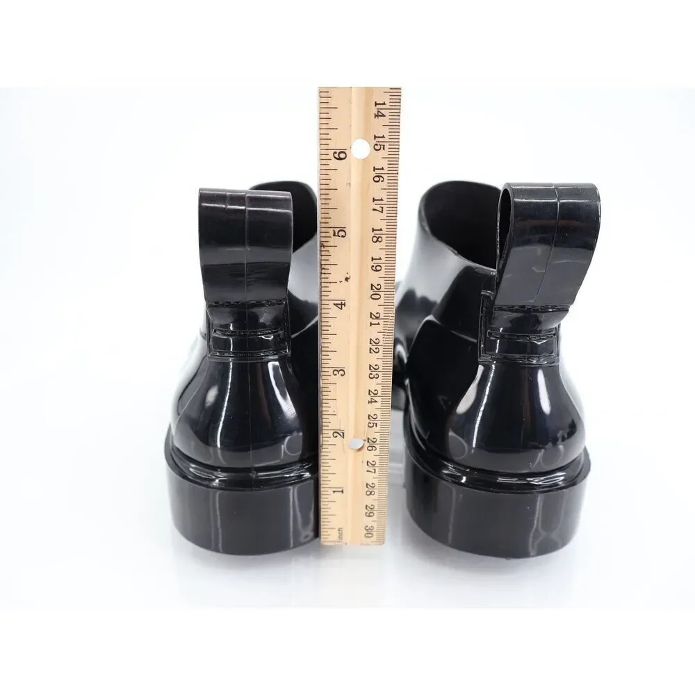 Free People High Street Water Resistant Rain Boot Black Size 37 6 Rubber Slip On